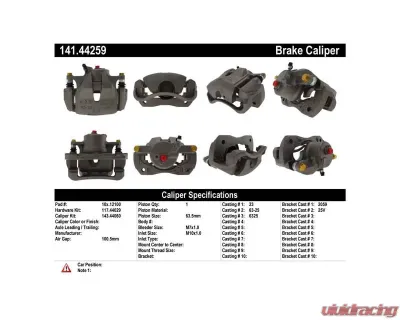 Centric Semi-Loaded Brake Caliper 141.44259 - 141.44259