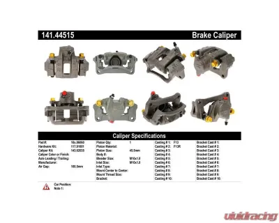 Centric Semi-Loaded Brake Caliper 141.44515 - 141.44515