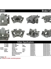 Centric Semi-Loaded Brake Caliper 141.44663                                     - 141.44663 - Image 8