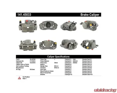 Centric Semi-Loaded Brake Caliper 141.45033 - 141.45033
