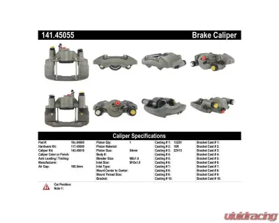 Centric Semi-Loaded Brake Caliper 141.45055 - 141.45055