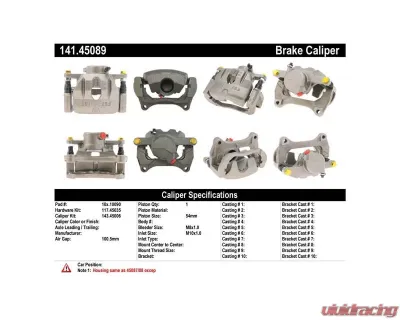 Centric Semi-Loaded Brake Caliper 141.45089 - 141.45089