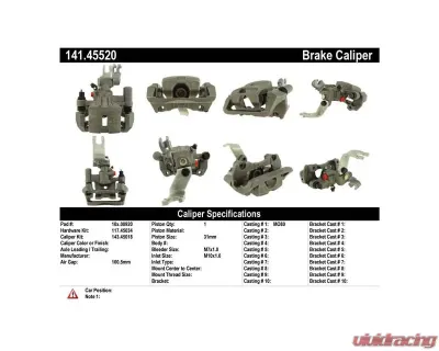 Centric Semi-Loaded Brake Caliper 141.45520 - 141.45520