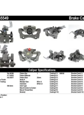 Centric Semi-Loaded Brake Caliper 141.45549                                     - 141.45549 - Image 9