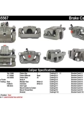 Centric Semi-Loaded Brake Caliper 141.45567                                     - 141.45567 - Image 8