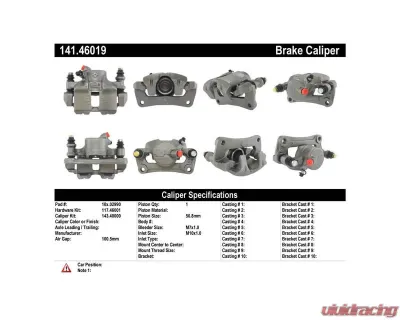 Centric Semi-Loaded Brake Caliper 141.46019 - 141.46019