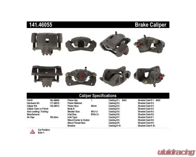 Centric Semi-Loaded Brake Caliper 141.46055 - 141.46055