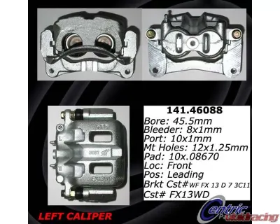 Centric Semi-Loaded Brake Caliper 141.46088 - 141.46088