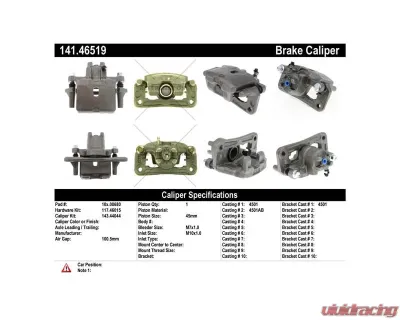 Centric Semi-Loaded Brake Caliper 141.46519 - 141.46519