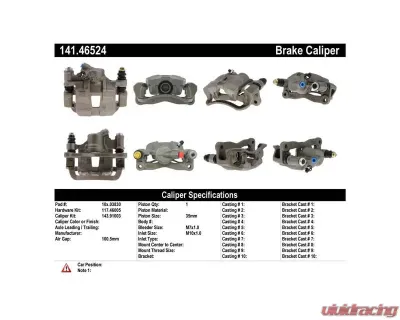 Centric Semi-Loaded Brake Caliper 141.46524 - 141.46524