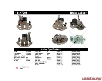 Centric Semi-Loaded Brake Caliper 141.47008 - 141.47008