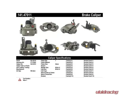 Centric Semi-Loaded Brake Caliper 141.47011 - 141.47011