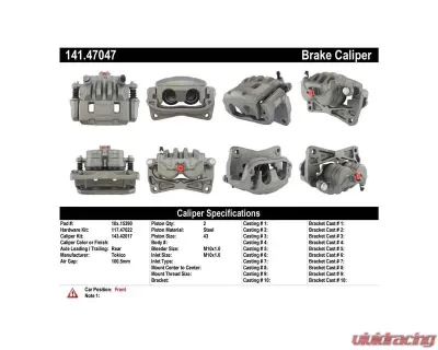 Centric Semi-Loaded Brake Caliper 141.47047 - 141.47047