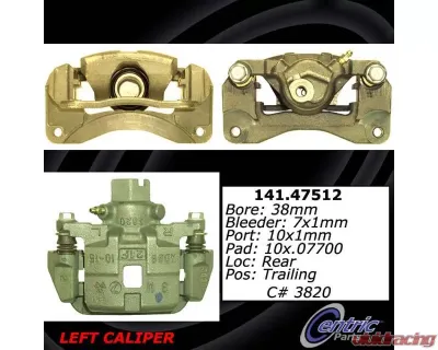 Centric Semi-Loaded Brake Caliper 141.47512 - 141.47512