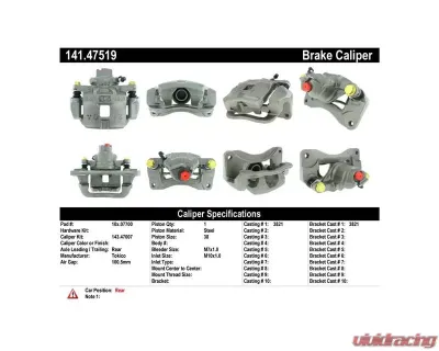 Centric Semi-Loaded Brake Caliper 141.47519 - 141.47519