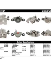 Centric Semi-Loaded Brake Caliper 141.48104                                     - 141.48104 - Image 9