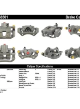 Centric Semi-Loaded Brake Caliper 141.48501                                     - 141.48501 - Image 8