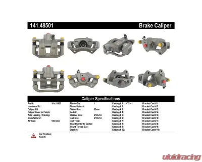 Centric Semi-Loaded Brake Caliper 141.48501 - 141.48501