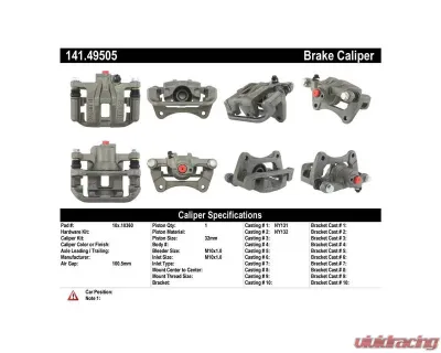 Centric Semi-Loaded Brake Caliper 141.49505 - 141.49505