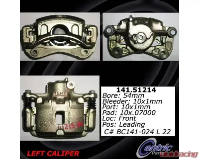 Centric Semi-Loaded Brake Caliper 141.51214 - 141.51214