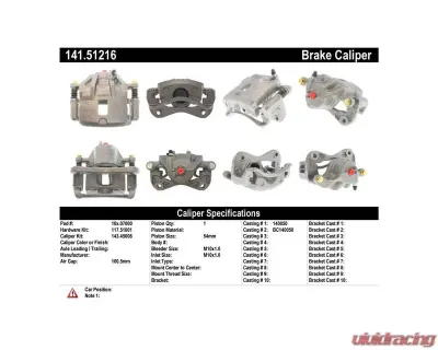 Centric Semi-Loaded Brake Caliper 141.51216 - 141.51216