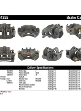 Centric Semi-Loaded Brake Caliper 141.51255                                     - 141.51255 - Image 8