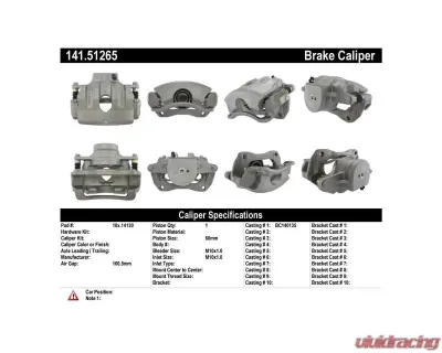 Centric Semi-Loaded Brake Caliper 141.51265 - 141.51265
