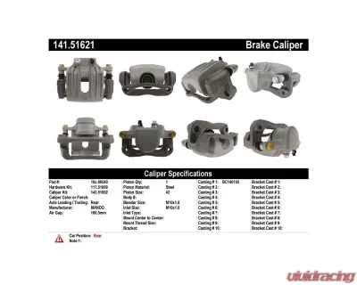 Centric Semi-Loaded Brake Caliper 141.51621 - 141.51621
