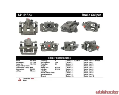 Centric Semi-Loaded Brake Caliper 141.51623 - 141.51623