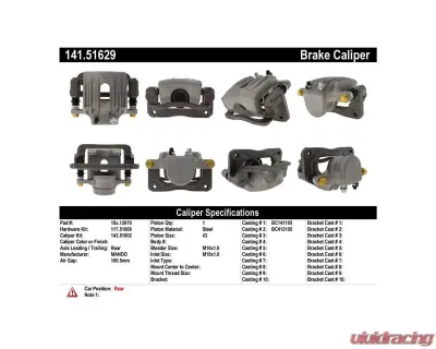 Centric Semi-Loaded Brake Caliper 141.51629 - 141.51629