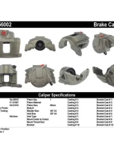 Centric Semi-Loaded Brake Caliper with New Phenolic Pistons 141.56002                                     - 141.56002 - Image 8