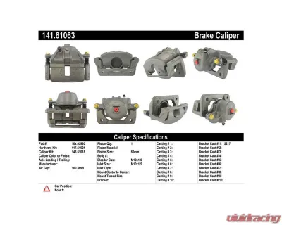 Centric Semi-Loaded Brake Caliper 141.61063 - 141.61063