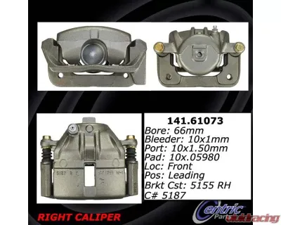 Centric Semi-Loaded Brake Caliper 141.61073 - 141.61073