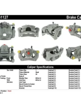 Centric Semi-Loaded Brake Caliper 141.61127                                     - 141.61127 - Image 8