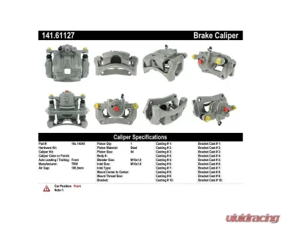 Centric Semi-Loaded Brake Caliper 141.61127 - 141.61127
