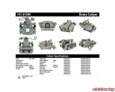 Centric Semi-Loaded Brake Caliper 141.61549 - 141.61549