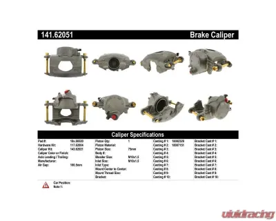 Centric Semi-Loaded Brake Caliper 141.62051 - 141.62051