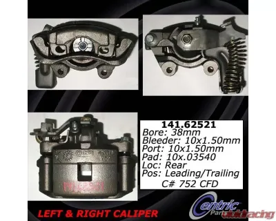 Centric Semi-Loaded Brake Caliper 141.62521 - 141.62521