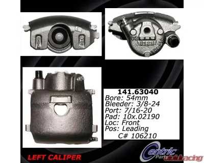 Centric Semi-Loaded Brake Caliper with New Phenolic Pistons 141.63040 - 141.63040