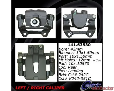 Centric Semi-Loaded Brake Caliper with New Phenolic Pistons 141.63530 - 141.63530