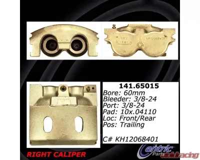 Centric Semi-Loaded Brake Caliper with New Phenolic Pistons 141.65015 - 141.65015
