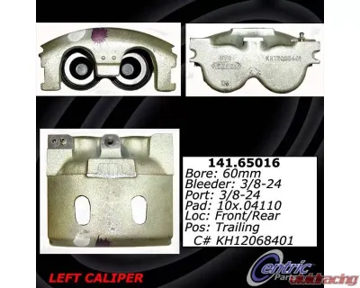 Centric Semi-Loaded Brake Caliper with New Phenolic Pistons 141.65016 - 141.65016