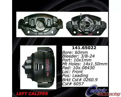 Centric Semi-Loaded Brake Caliper 141.65022 - 141.65022