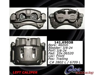 Centric Semi-Loaded Brake Caliper 141.65038 - 141.65038