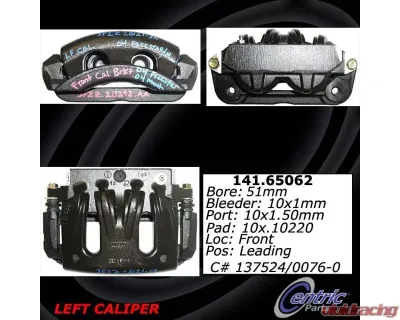 Centric Semi-Loaded Brake Caliper with New Phenolic Pistons 141.65062 - 141.65062