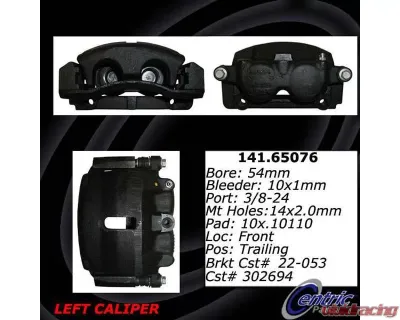 Centric Semi-Loaded Brake Caliper with New Phenolic Pistons 141.65075 - 141.65075