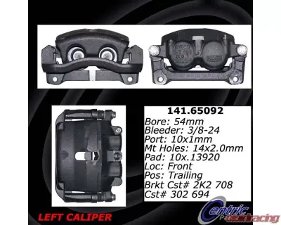 Centric Semi-Loaded Brake Caliper with New Phenolic Pistons 141.65092 - 141.65092