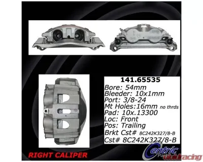 Centric Semi-Loaded Brake Caliper with New Phenolic Pistons 141.65535 - 141.65535