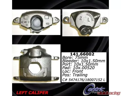 Centric Semi-Loaded Brake Caliper 141.66002 - 141.66002