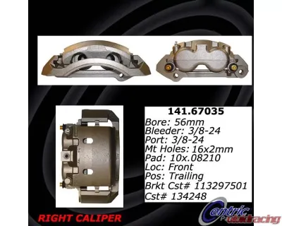Centric Semi-Loaded Brake Caliper with New Phenolic Pistons 141.67035 - 141.67035